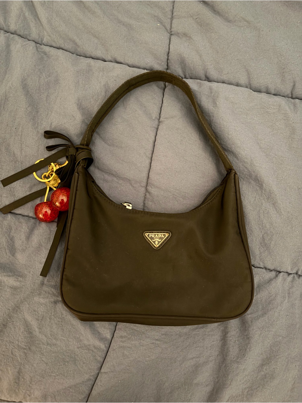 Prada Black Nylon Shoulder Bag